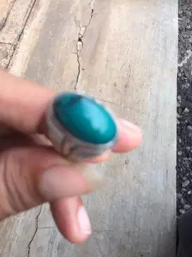 Batu Bacan Doko Asli Ring Perak