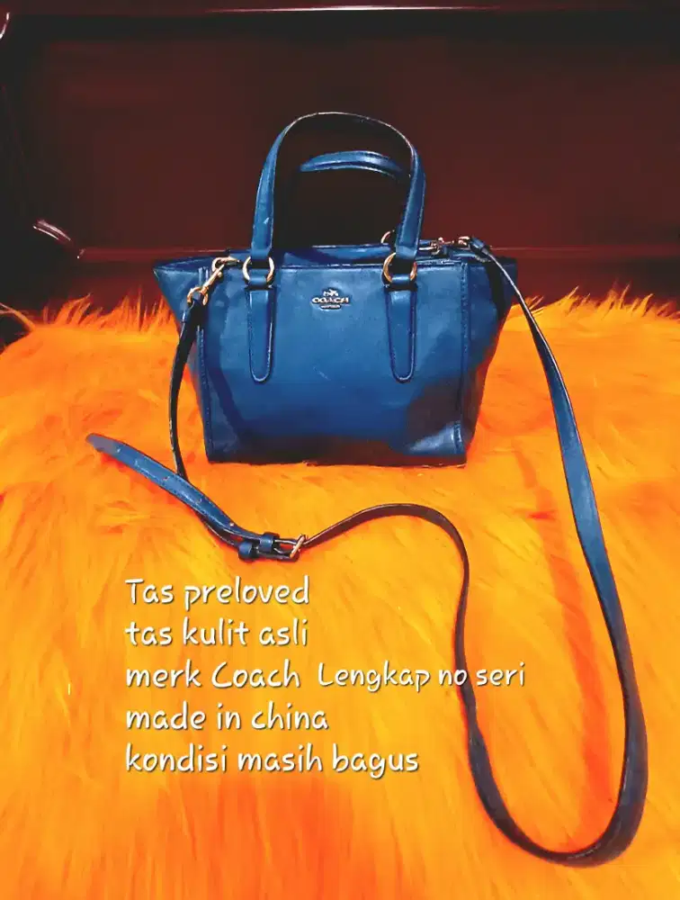 Tas kulit asli merk coach