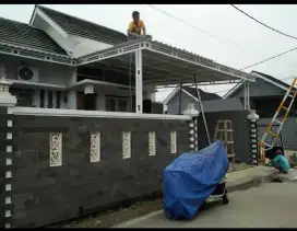 Kanopi minimalis atap sepandek pasir