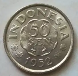 Koleksi Uang Koin Diponegoro 50 Sen Th 1952