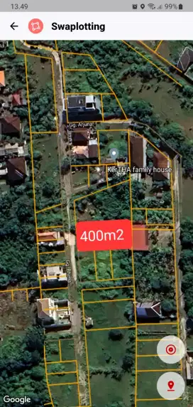 400m2 dekat pantai pandawa bali