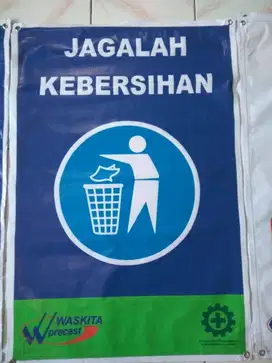 Banner K3 Proyek Rambu Keselamatan Keamanan Kerja