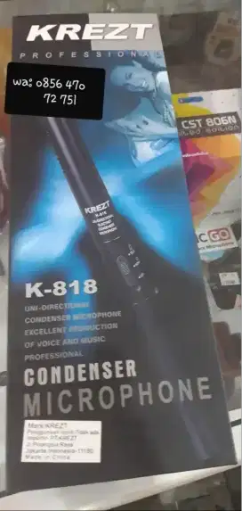 Mic Mikrofon Condenser microphone Krezt K-818 Law