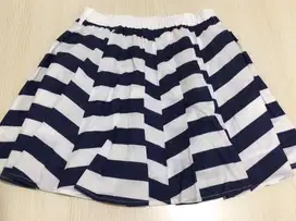 Rok Stripes Biru Putih