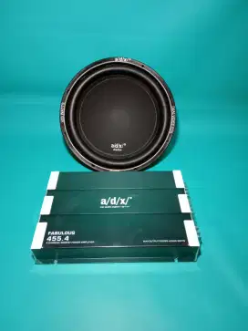 Ples Pasang Power ADX FABULOUS 455.4 & Subwoofer ADX DELTA 12BL 12inch