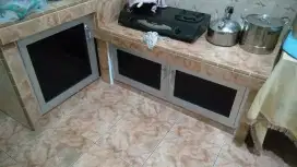 Tempahan kitchen set/pintu bawah dapur