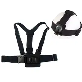 Chest Harness Belt Strap with Head Belt for Action Cam GoPro