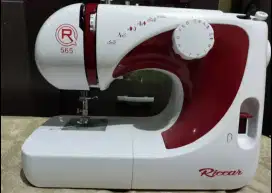 Mesin Jahit Riccar R 565 warna Putih Merah