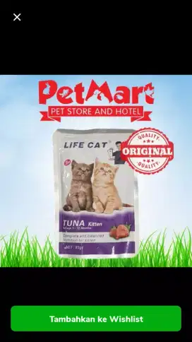 Makanan kucing basah wet food life cat kitten tuna