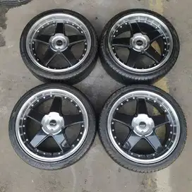 velg PCW r17 4x100,114 lbr7 sepaket ban