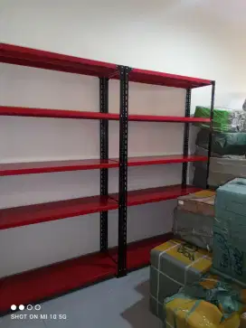 rak besi alas plat tersedia kaki karet nya juga