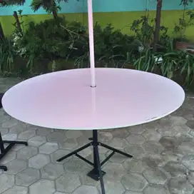 Meja set plus payung pelangi murah