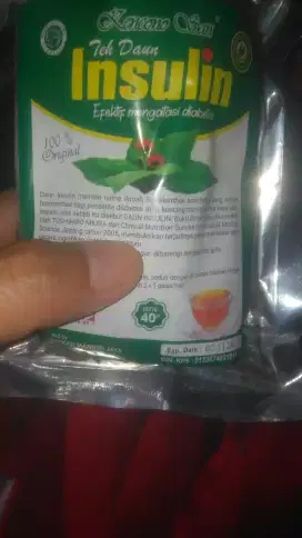 Teh daun insulin obat herbal untuk mengobati obat diabetes gula darah.