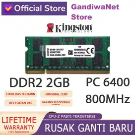 Laptop RAM DDR2 2GB KINGSTON pc2 6400 Original - RAM SODIM PC2