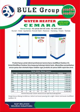 Water Heater tanpa listrik