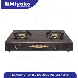 Ready kompor gas miyako 2 tungku kg-302c bjm bsa cod