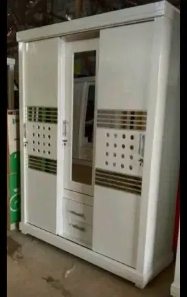 Almari pakaian jati G3 sliding