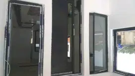 Jual kusen pintu jendela kaca aluminium pls pasang?