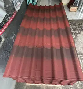 Atap Onduline Tile Merah Genteng Onduline 200 x 95 cm
