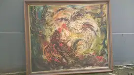 lukisan SABUNG AYAM dari AFFANDI