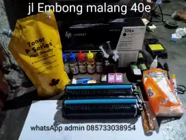 Refil isi ulang tinta cartridge dan  toner printer Embong malang 40e