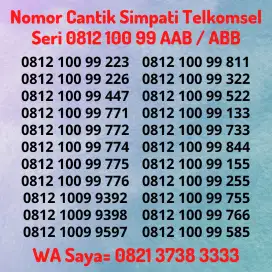 Nomor Cantik Kartu Perdana Telkomsel Simpati Ratusan 100 / 0099 Rapi