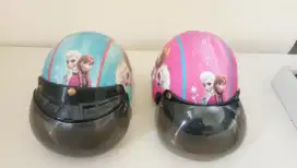 Helm Anak Frozen Pink Biru