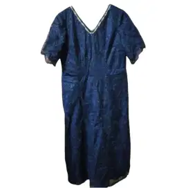 GAUN PESTA NAVY JUMBO