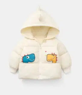 Jaket anak winter hangat dino