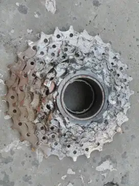 Sprocket ulir DNP 7speed 11-28T silver -rare-