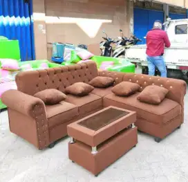 Sofa Minimalis Retro L putus kancing termurah