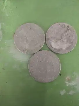 Uang koin 100 cepet jadul tahun 1978 jual satuan