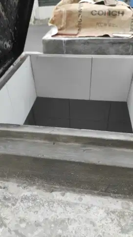 Bak  tandon air tanam beton cor