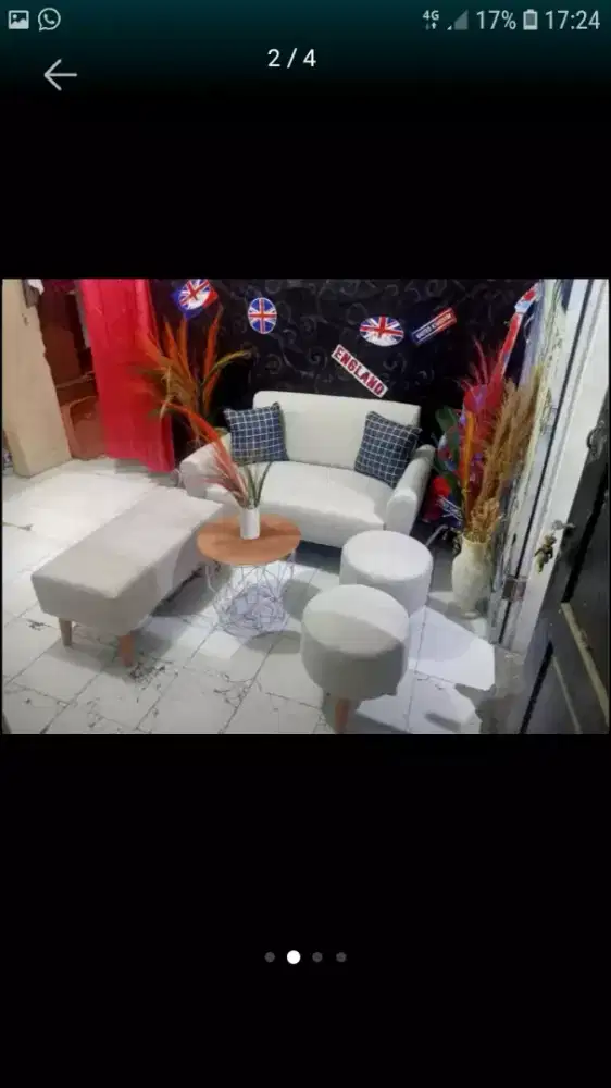 Sofa Set Retro Free Ongkir