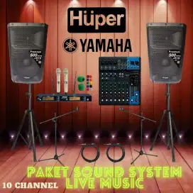 Paket Sound System Live Music HUPER - YAMAHA Original Paket Premium