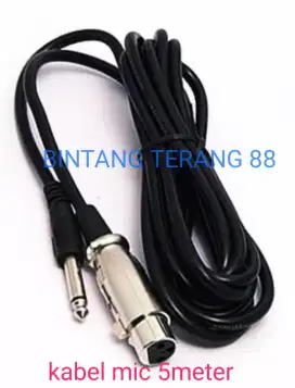 Kabel mic 5meter kwalitas bagus
