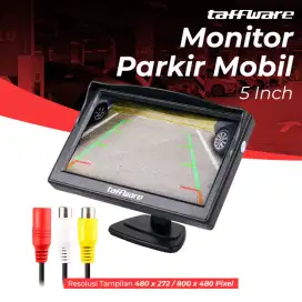 Taffware monitor rear view parkir mobil TFT lcd 5inch