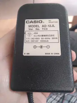 Adaptor Casio Ori utk Piano Digital. CDP .110 Volt