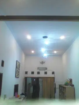 Dekorasi rumah plafon gypsum rata bebas gelombang