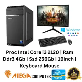 Pc Komputer Rakitan Core i3 2120 | 4Gb | 256Gb