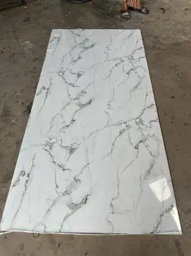 pvc marmer tebal 3 mm | panel dekorasi marmer ukuran 1,22 m x 2,44 m