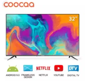 Smart TV 32inc Android Youtube Netflix DigitaL Merk Coocaa