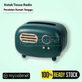 Kotak Tisu Bentuk Radio Tissue Box Model Retro Radio Vintage Murah