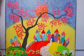Lukisan Kamar Ruangan Anak 120 cm x 100 cm