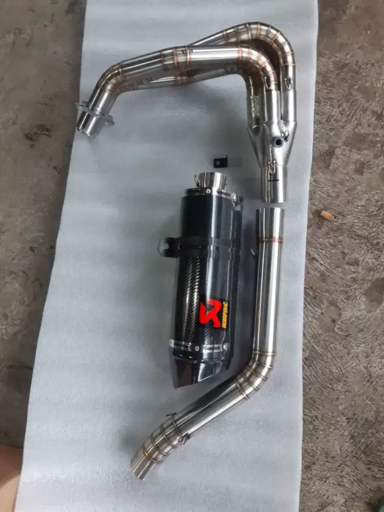Knalpot racing ninja zx25r fullsystem pnp tinggal pasang