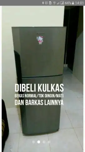 Dibeli satuan/borongan kulkas showcase freezer bekas