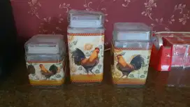 Toples kaca 1 set