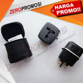 Barang Promosi Universal Travel Adaptor 4 Port USB - UAR06