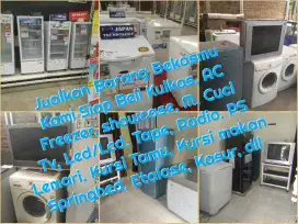 Monggo tawarkan jualkan kulkas bekas, freezer, showcase anda