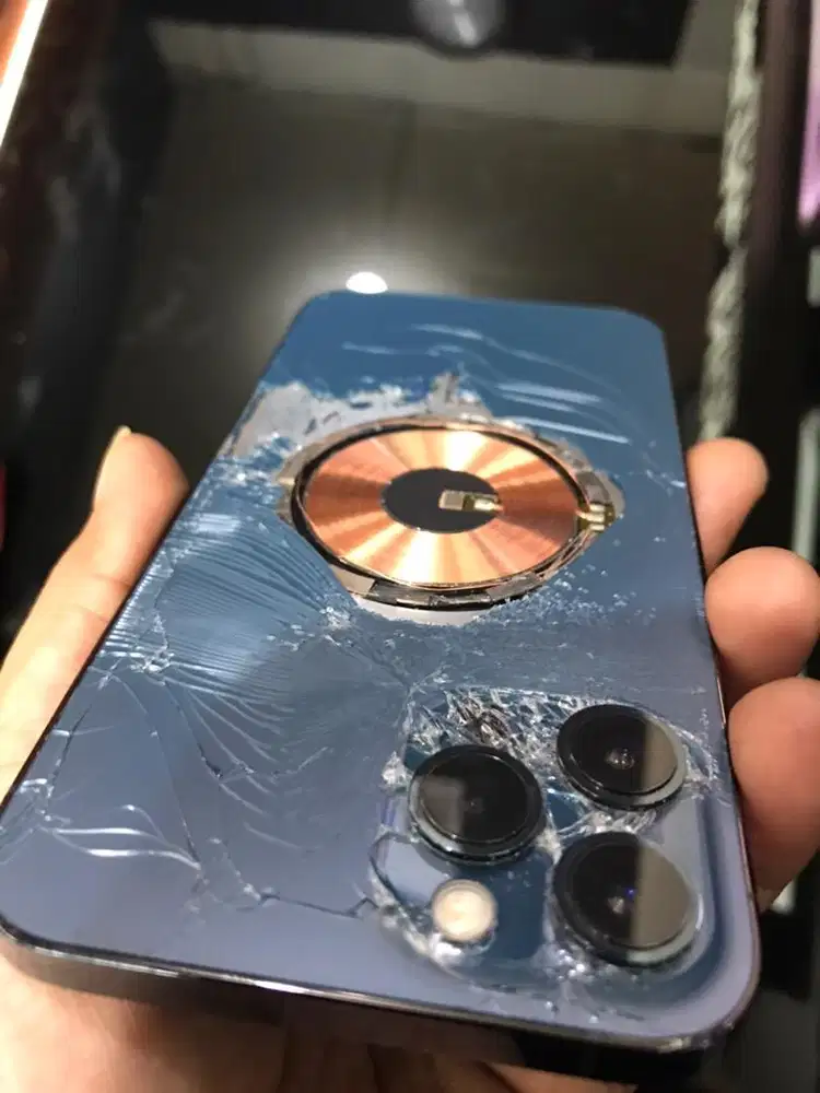 iPhone 12 Promax Ganti Kaca Kesing